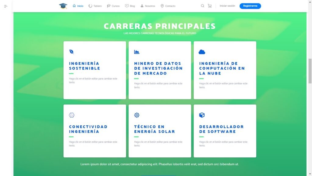 Podes cambiar colores, fuentes, imágenes, iconos.