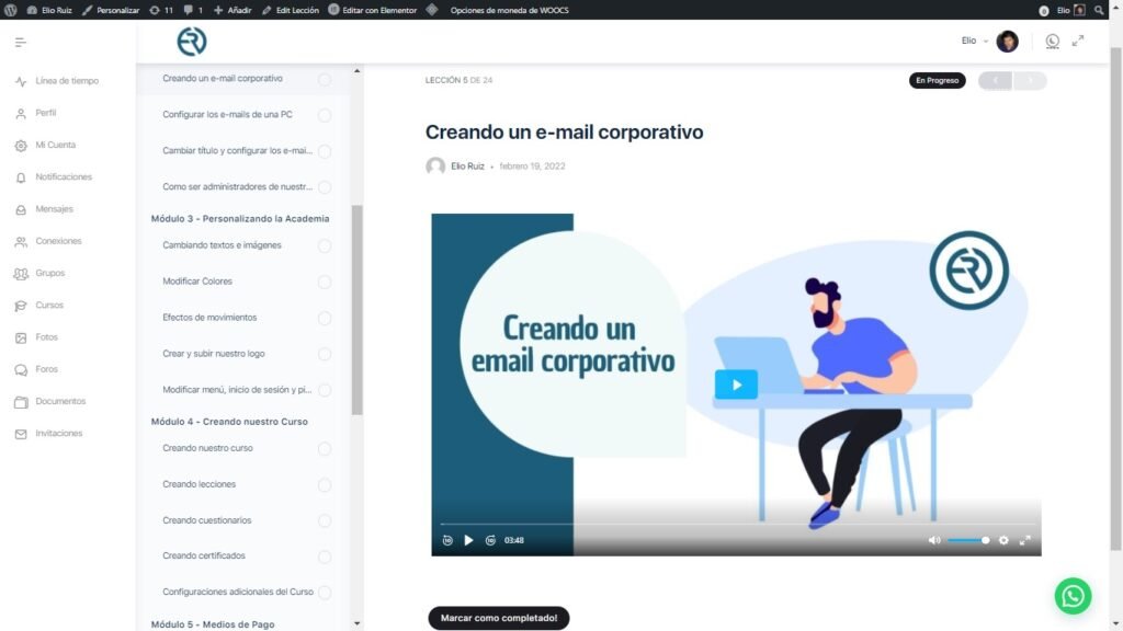 Los cursos por dentro